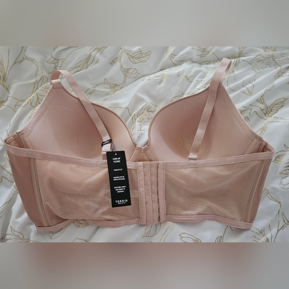 Torrid Light Pink Peach Push Up Bra 44DDD - Picture 5 of 6